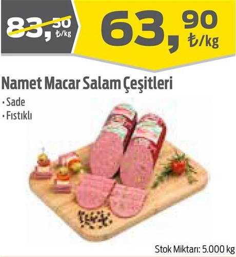 Namet Macar Salam Çeşitleri kg image