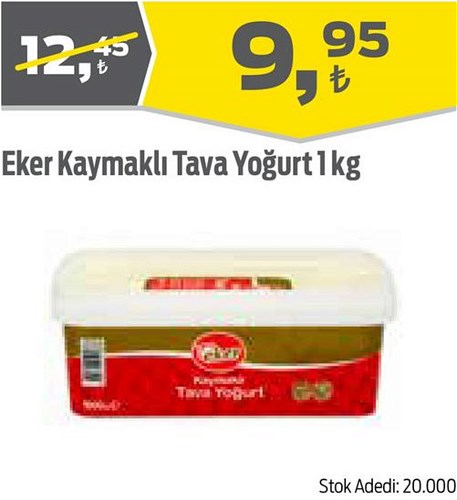 Eker Kaymaklı Tava Yoğurt 1 kg image