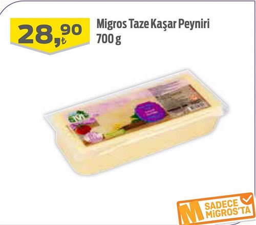 Migros Taze Kaşar Peyniri 700 g image