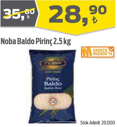 Noba Baldo Pirinç 2,5 kg image