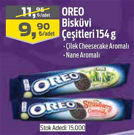 Oreo Bisküvi Çeşitleri 154 g image