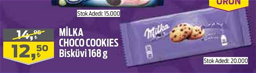 Milka Choco Cookies Bisküvi 168 g image