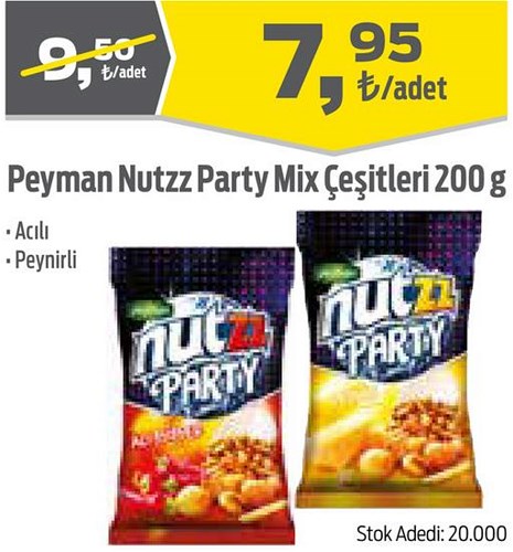 Peyman Nuttz Party Mix Çeşitleri 200 g image