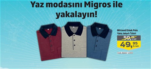 Mhtrend Erkek Polo Yaka Jakarlı Tshirt image