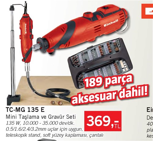 Einhell TC-MG 135 E Mini Taşlama ve Gravür Seti image