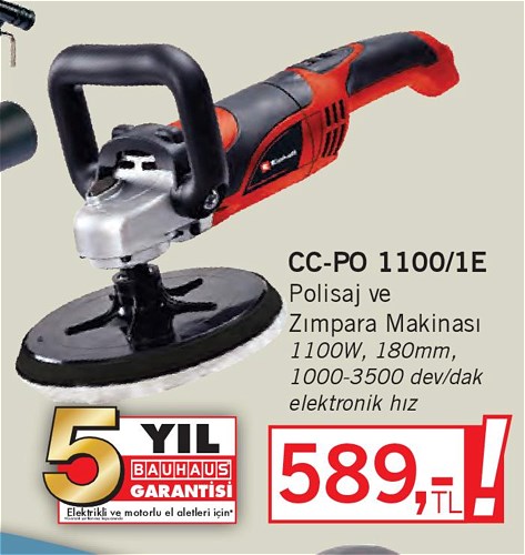 Einhell CC-PO 1100/1E Polisaj ve Zımpara Makinası 1100 W image