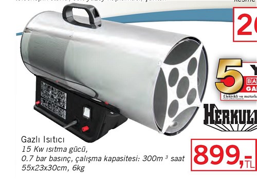 Herkules Gazlı Isıtıcı 15 Kw image