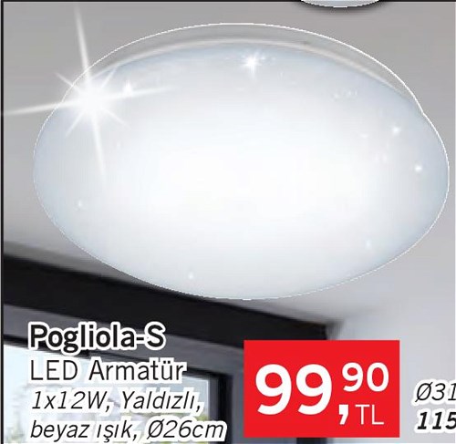 Pogliola-S Led Armatür 1x12 W image