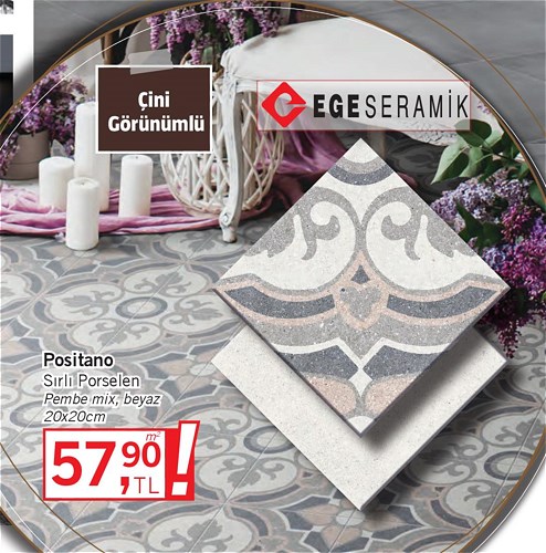 Ege Seramik Positano Sırlı Porselen m² image