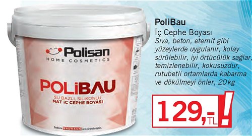 Polisan PoliBau İç Cephe Boyası 20 kg image