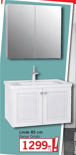 Linde 85 cm Banyo Dolabı image