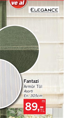 Elegance Fantazi Armür Tül Asorti m  image