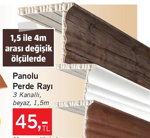 Işık Panolu Perde Rayı  image