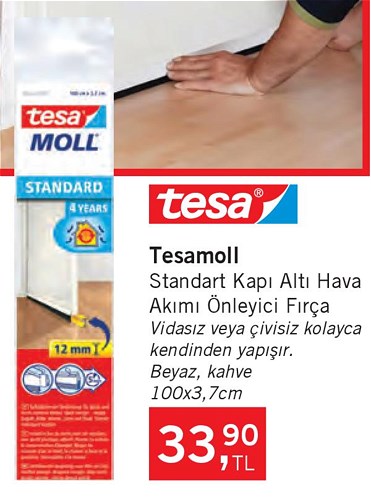 Tesa Tesamoll Standart Kapı Alt Hava Akımı Önleyici Fırça image