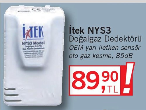 İtek NYS3 Doğalgaz Dedektörü image