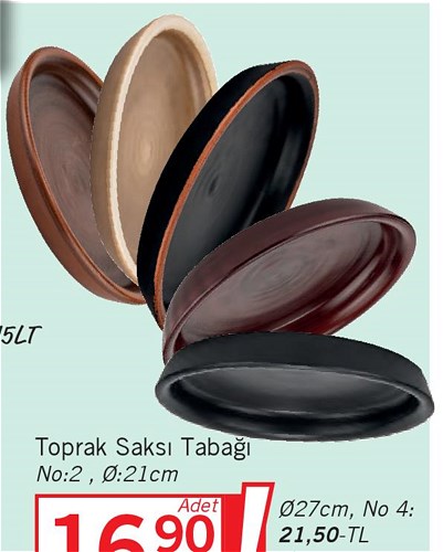 Toprak Saksı Tabağı No:4 27 cm image