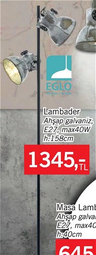 Eglo Lambader h:158cm E27 max40W image