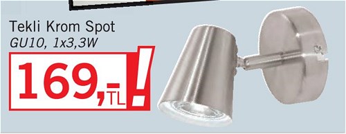 Eglo Travale Tekli Krom Spot Gu10 1X3, 3W image
