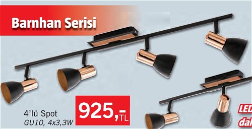 Eglo Barnhan Serisi 4'lü Spot 4x3 3W image