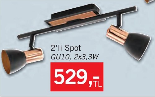 Eglo Barnhan Serisi 2'li Spot 2x3 3W image