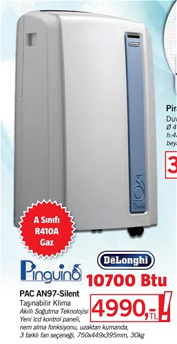 Delonghi Pinguino PAC AN97-Silent Taşınabilir Klima 10700 Btu image