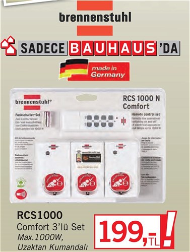 Brennenstuhl RCS1000 Comfort 3'lü Set 1000W image