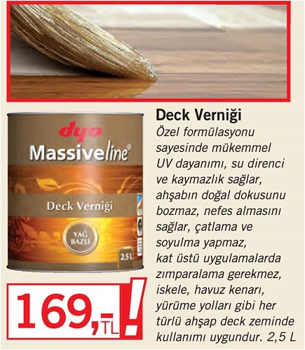 Dyo Deck Verniği 2,5 L image
