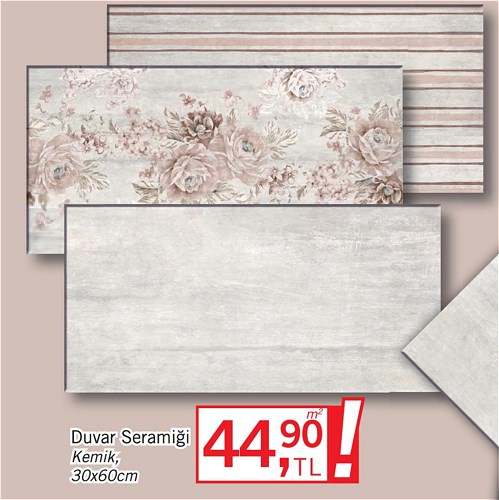 Ege Seramik Duvar Seramiği Kemik 30x60 cm m² image