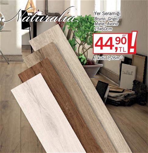 Dura Tiles Naturalia Yer Seramiği 15x60 cm m² image