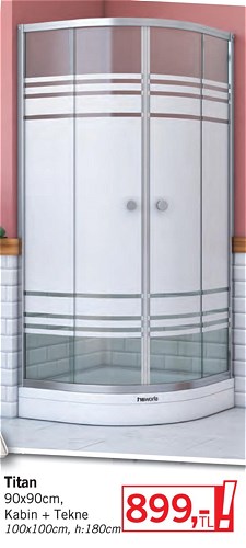 Titan 90x90cm Kabin+Tekne h: 180cm image