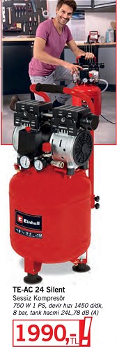TE-AC 24 Silent Sessiz Kompresör 750 W image