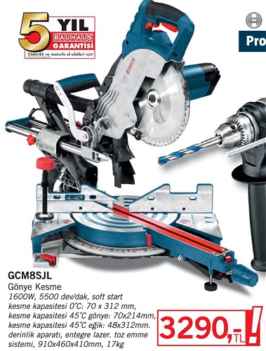 Bosch Professional GCM8SJL Gönye Kesme 1600W image