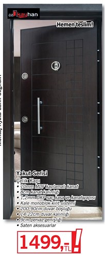 Özkayhan Yakut Serisi Çelik Kapı image