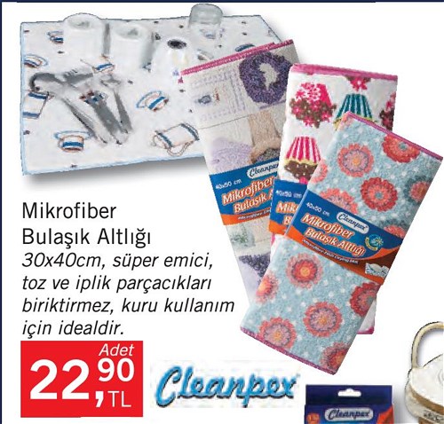 Cleanpex Mikrofiber Bulaşık Altlığı 30x40 cm image