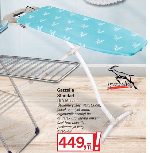 Gazzella Standart Ütü Masası 42x120 cm image