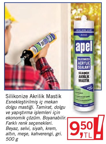 Silikonize Akrilik Mastik 500 g image
