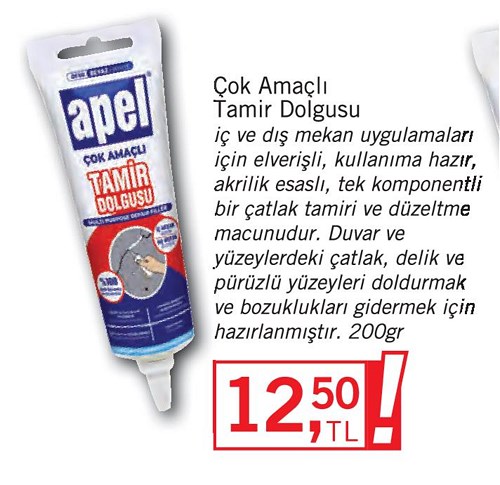 Çok Amaçlı Tamir Dolgusu 200 gr image