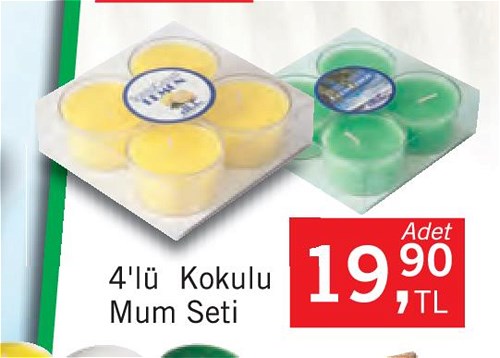 4'lü Kokulu Mum Seti image