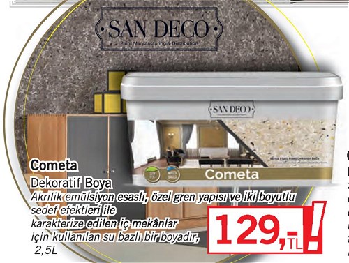 San Deco Cometa Dekoratif Boya 2,5 L image