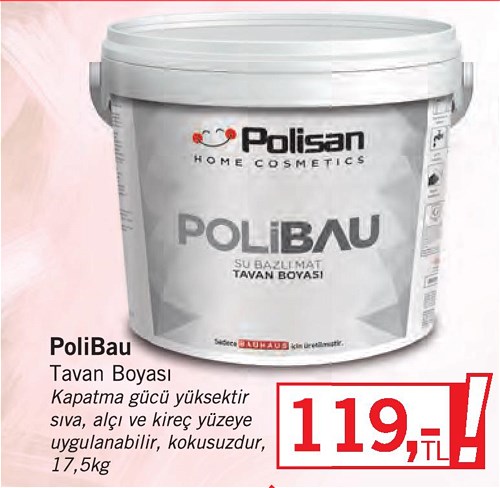 Polisan PoliBau Tavan Boyası 17,5 kg image