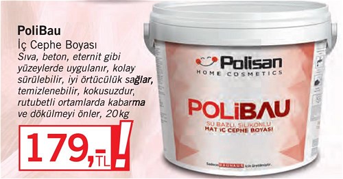 Polisan PoliBau İç Cephe Boyası 20 kg image