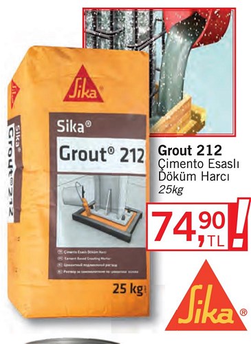 Sika Grout 212 Çimento Esaslı Döküm Harcı 25kg image