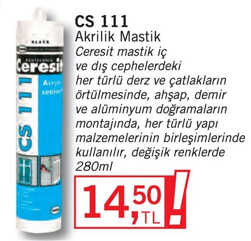 Ceresit CS 111 Akrilik Mastik 280ml image