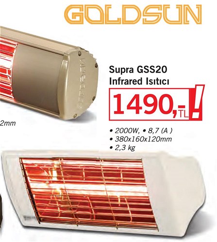 Goldsun Supra GSS20 Infrared Isıtıcı 2000W image