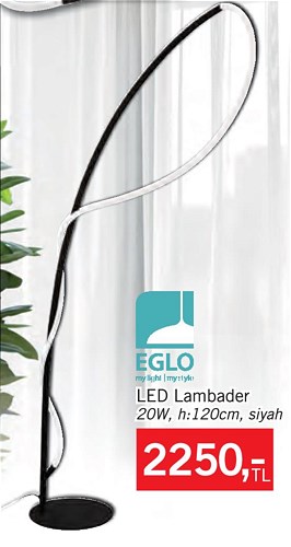 Eglo Egidonella Serisi Led Lambader 20W h:120cm Siyah image