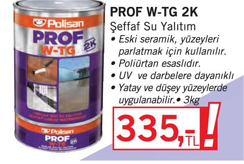 Prof W-TG 2K  Şeffaf Su Yalıtım 3kg image