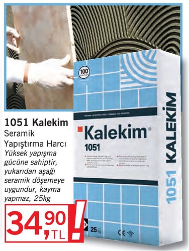 Kalekim 1051 Kalekim Seramik Yapıştırma Harcı 25kg image