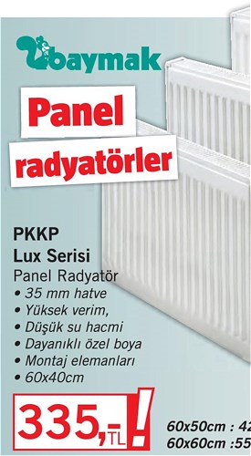 Baymak PKKP Lux Serisi Panel Radyatör 60x40cm image