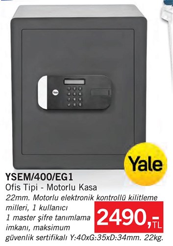 Yale YSEM/400/EG1 Ofis Tipi Motorlu Kasa image