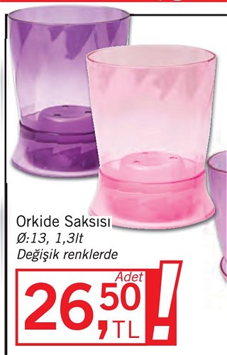 Üçsan Plastik Orkide Saksısı 1.3 lt image